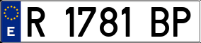 Trailer License Plate